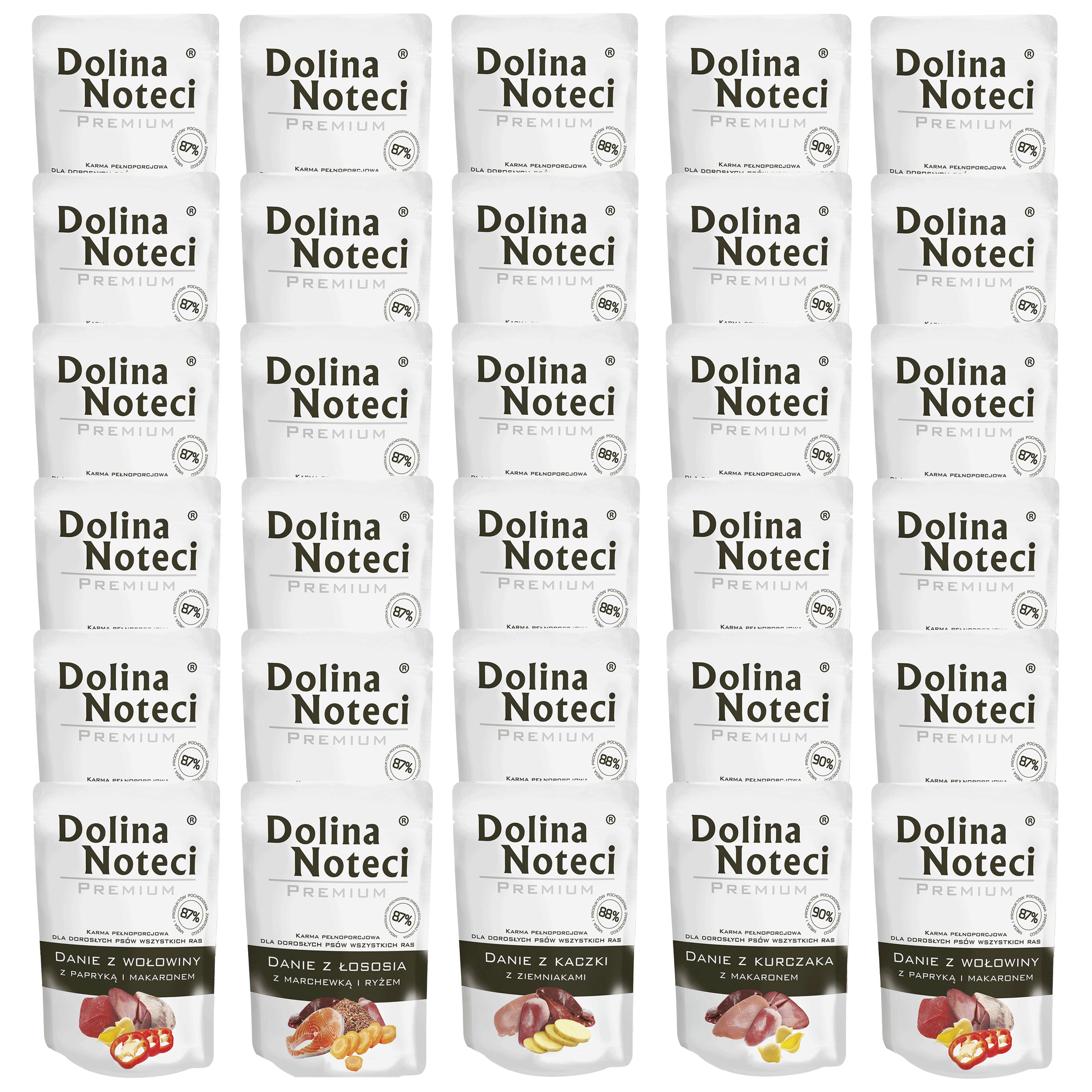 Levně Dolina Noteci Krmivo pro psa Mix Chutí 30 x 300 g