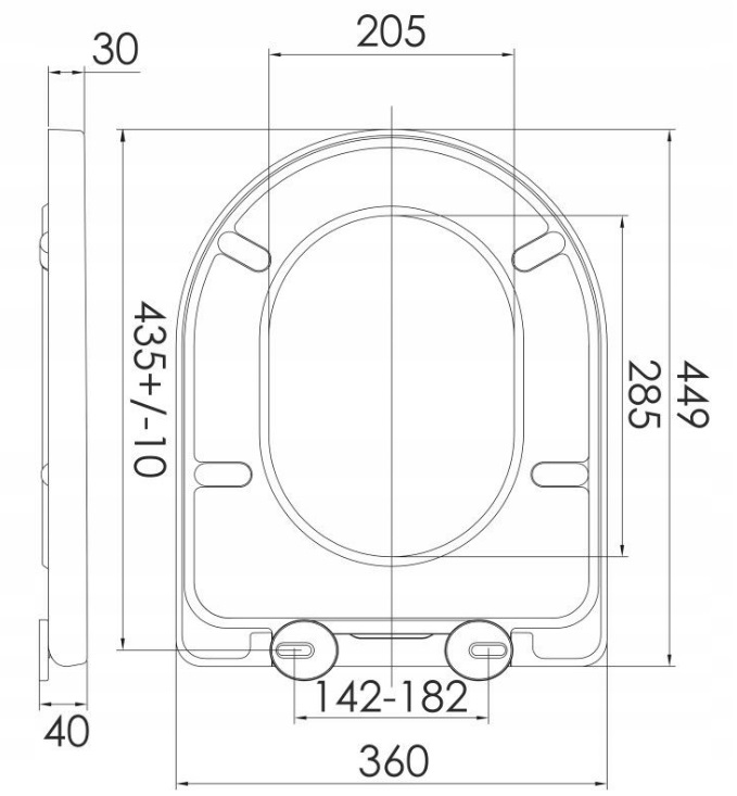 DESKA GROHE SEREL-DUROPLAST, WOLNY OPAD, WYPINANIE Rodzaj deska wolnoopadająca
