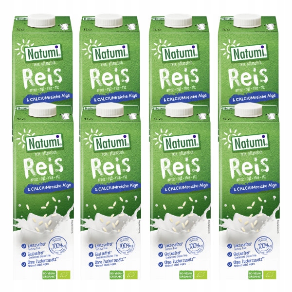 Levně 8x Rýžový nápoj s mořskými řasami (vápník) bez přidaných cukrů, bezlepkový Bi
