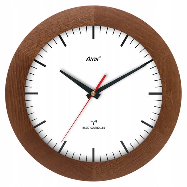 

Zegar drewniany sterowany radiowo K2 c.dąb