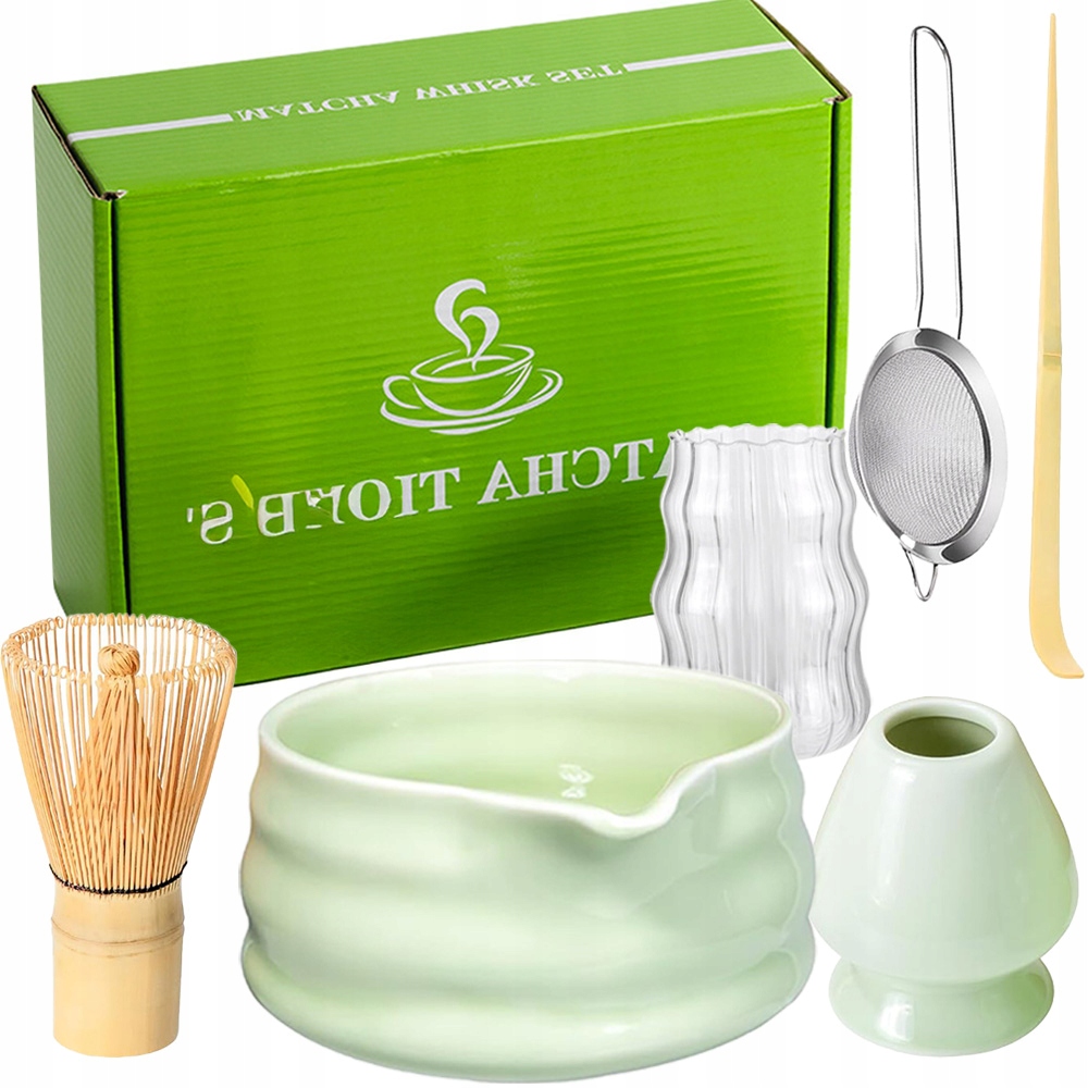 Zestaw Prezentowy Do Herbaty Matcha Zestaw Mioteł Matcha Z Trzepaczką 7SZT
