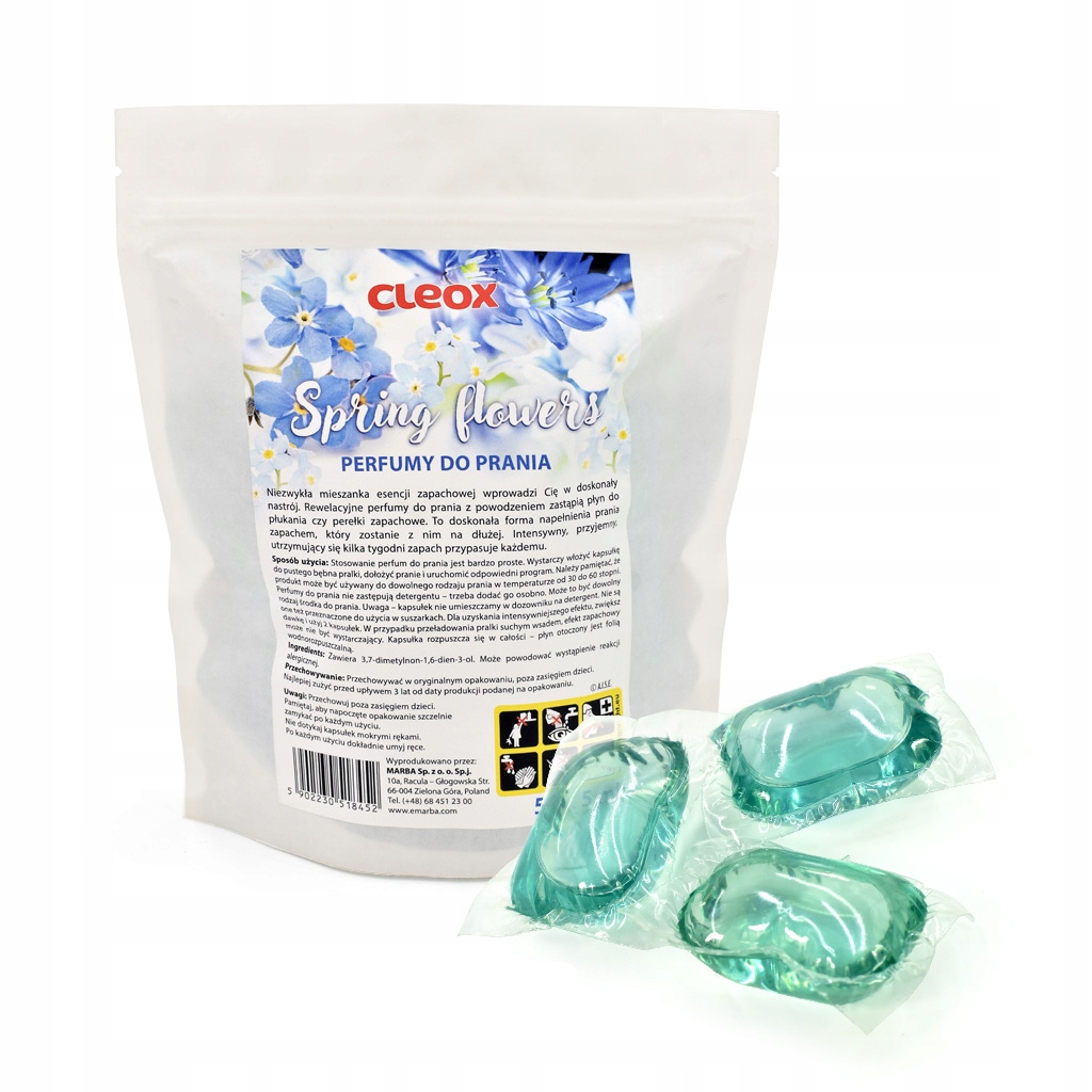 

Cleox Perfumy do prania Spring flowers 50 x 5 ml
