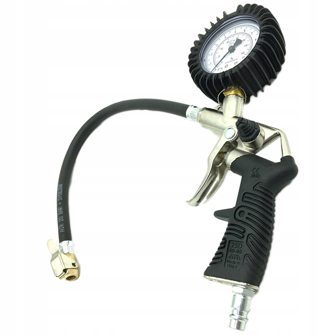 BETA PISTOLET DO POMPOWANIA Z MANOMETREM OPON ZAKRES 0-10 BAR HOMOLOGACJA Kod producenta AH060418