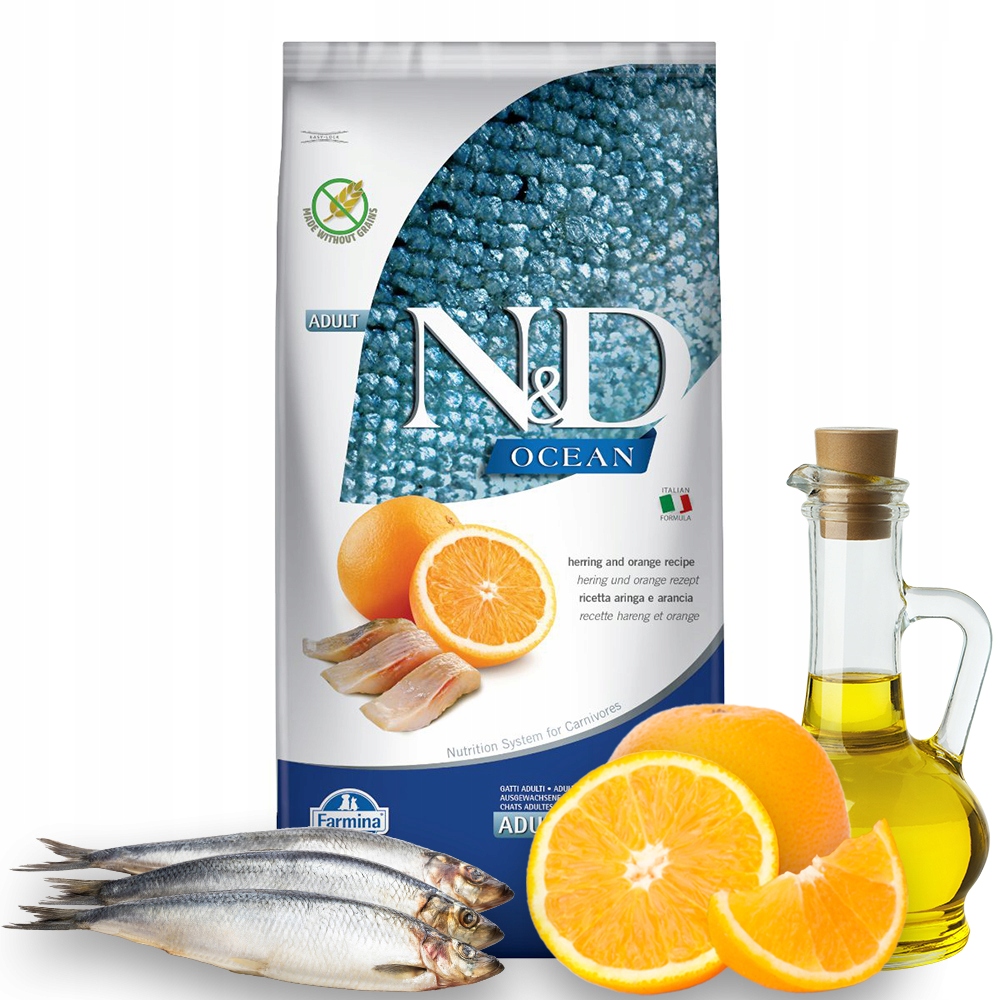 Nd Ocean Herring Orange 1,5kg Adult Cat Farmina