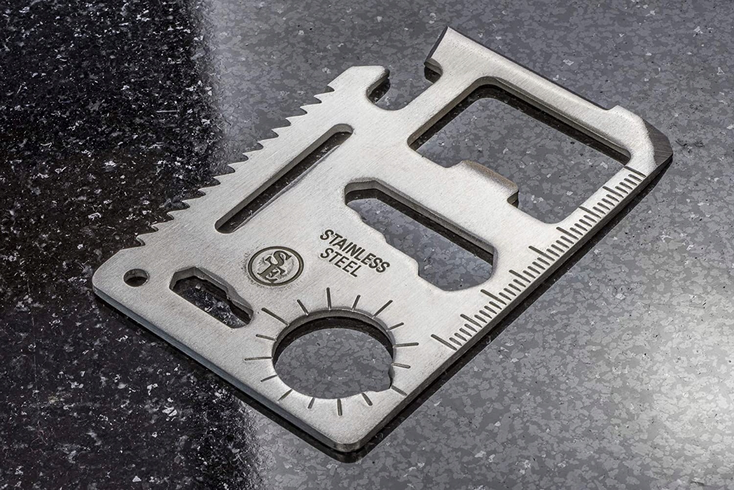 KARTA PRZEŻYCIA PRZETRWANIA SURVIVAL CARD NIEZBĘDNIK NÓŻ DO PORTFELA EAN (GTIN) 5907713399283