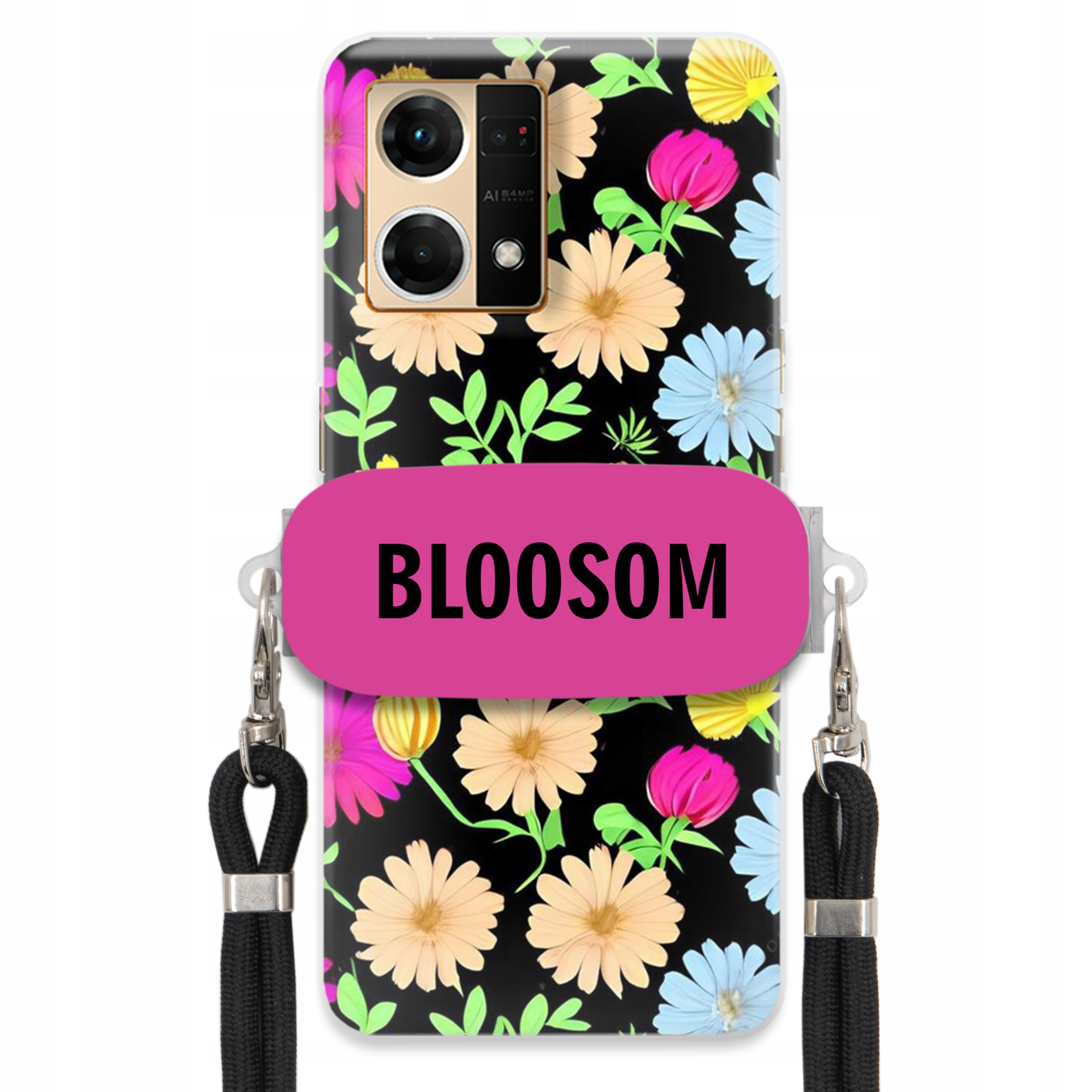 Puzdro Crossbody Pre Oppo Reno 7 4G Puzdro Kvety Bloosom Flower
