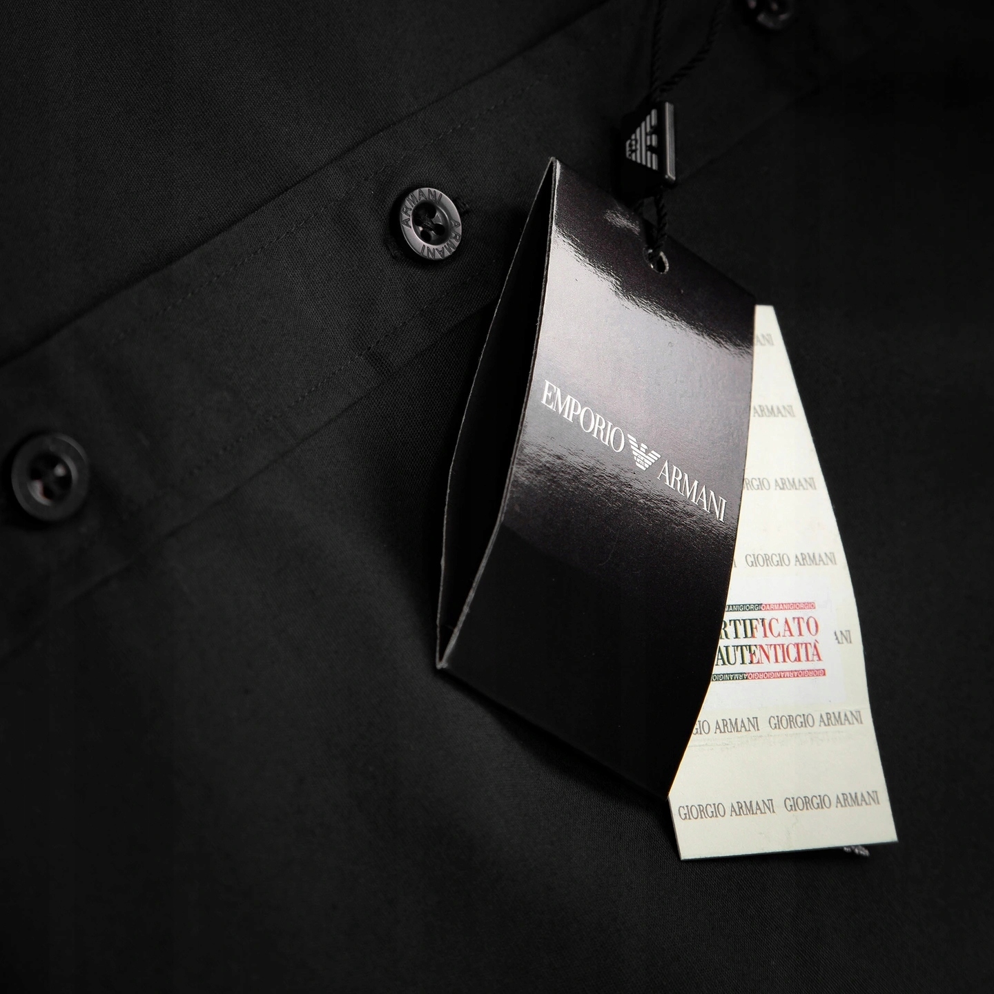 KOSZULA EMPORIO ARMANI CZARNA MĘSKA SLIM FIT Marka Emporio Armani