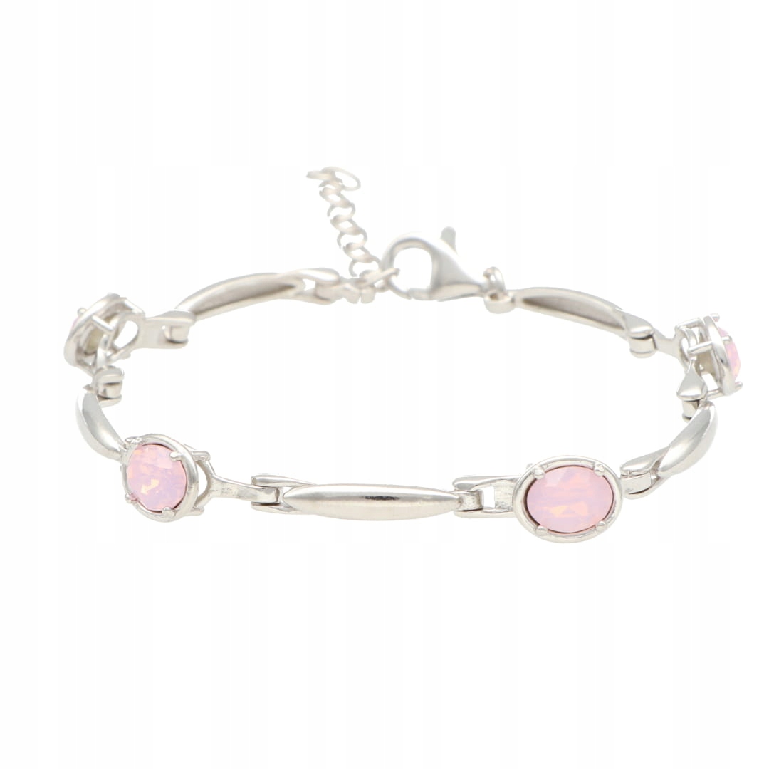 Náramek s růžovým krystalem Swarovski Rose