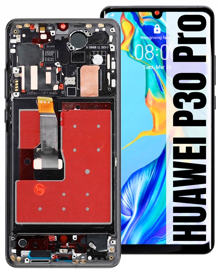 Huawei P30 Pro Oled LCD displej Obrazovka Rámeček