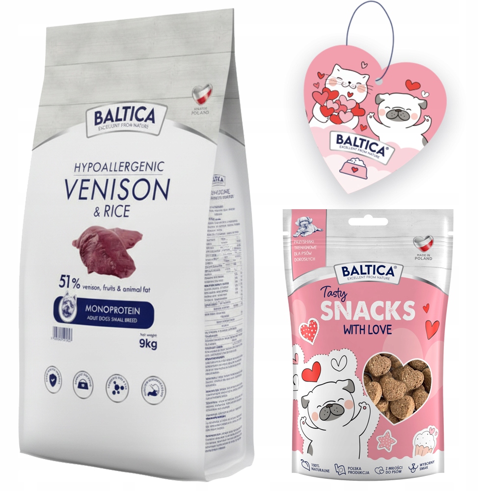 Levně Baltica Adult Venison And Rice Zvěřina S Rýží Pro Malá Plemena Xs/s 9 kg