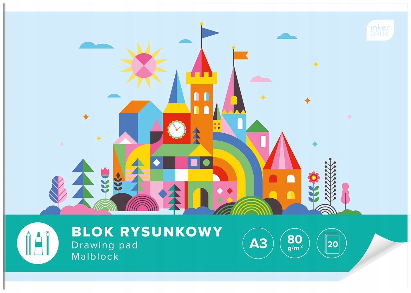 

Interdruk Blok rysunkowy A3 20 80G