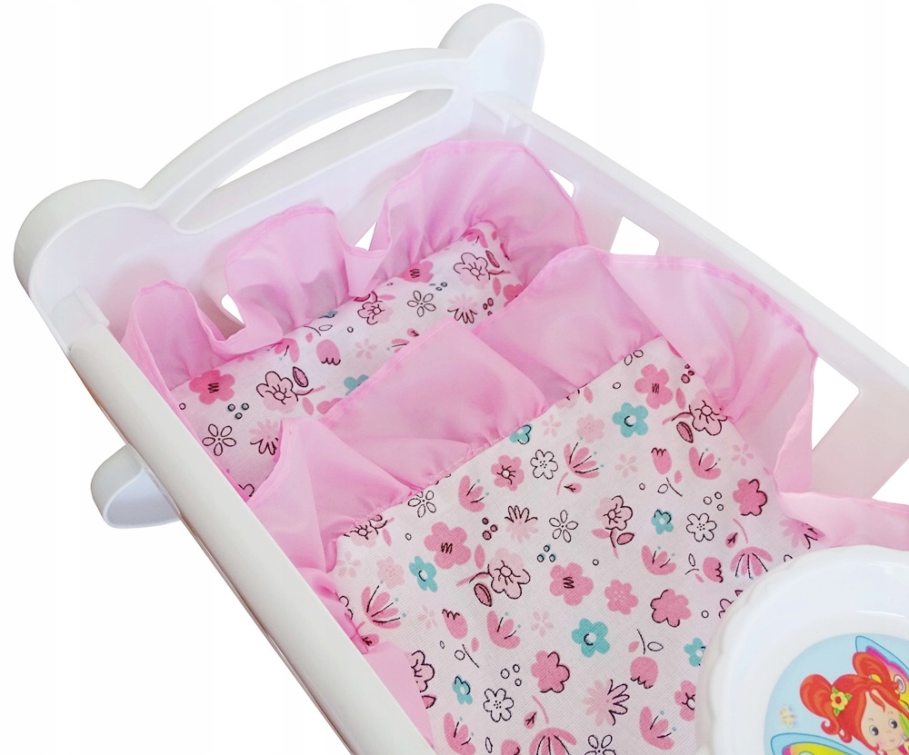 KOŁYSKA MOTYLEK DLA LALEK LALKI + TACKA + POŚCIEL Bohater brak
