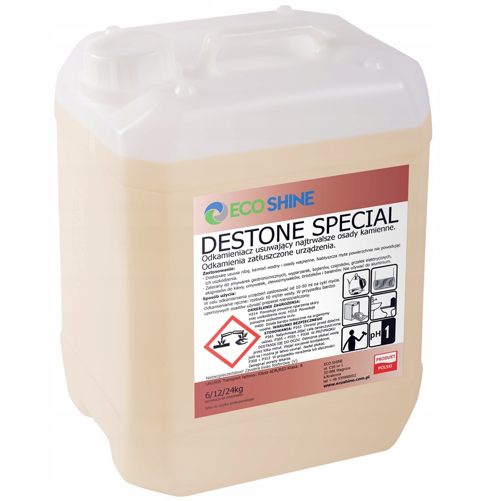 

Eco Shine Destone Special Odkamieniacz 6 kg 5L