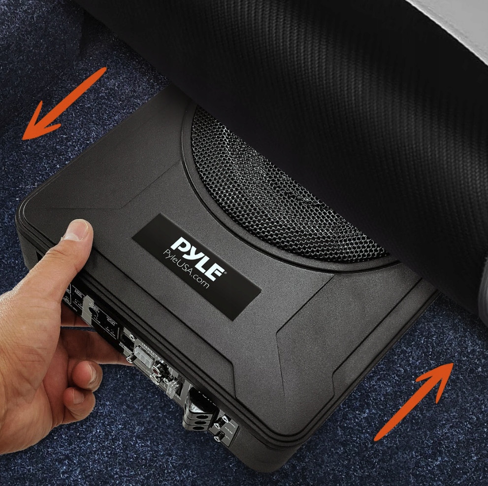 SUBWOOFER AKTYWNY 600W POD SIEDZENIE FOTEL DO AUTA NA JACHT MOTORÓWKA Model PLBX8A