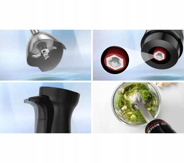 BOSCH Blender Ręczny ErgoMaster 1000W System QuattroBlade Akcesoria — miniatura 11
