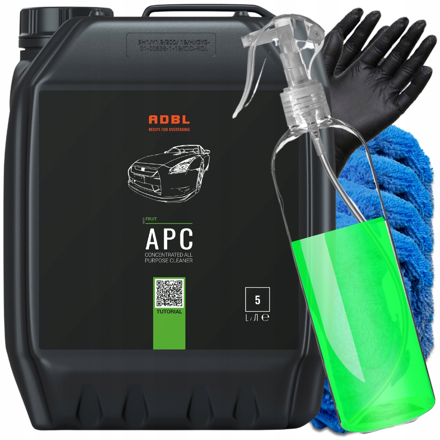 Adbl Apc 5000ml uniwersalny środek czyszczący różne powierzchnie zestaw