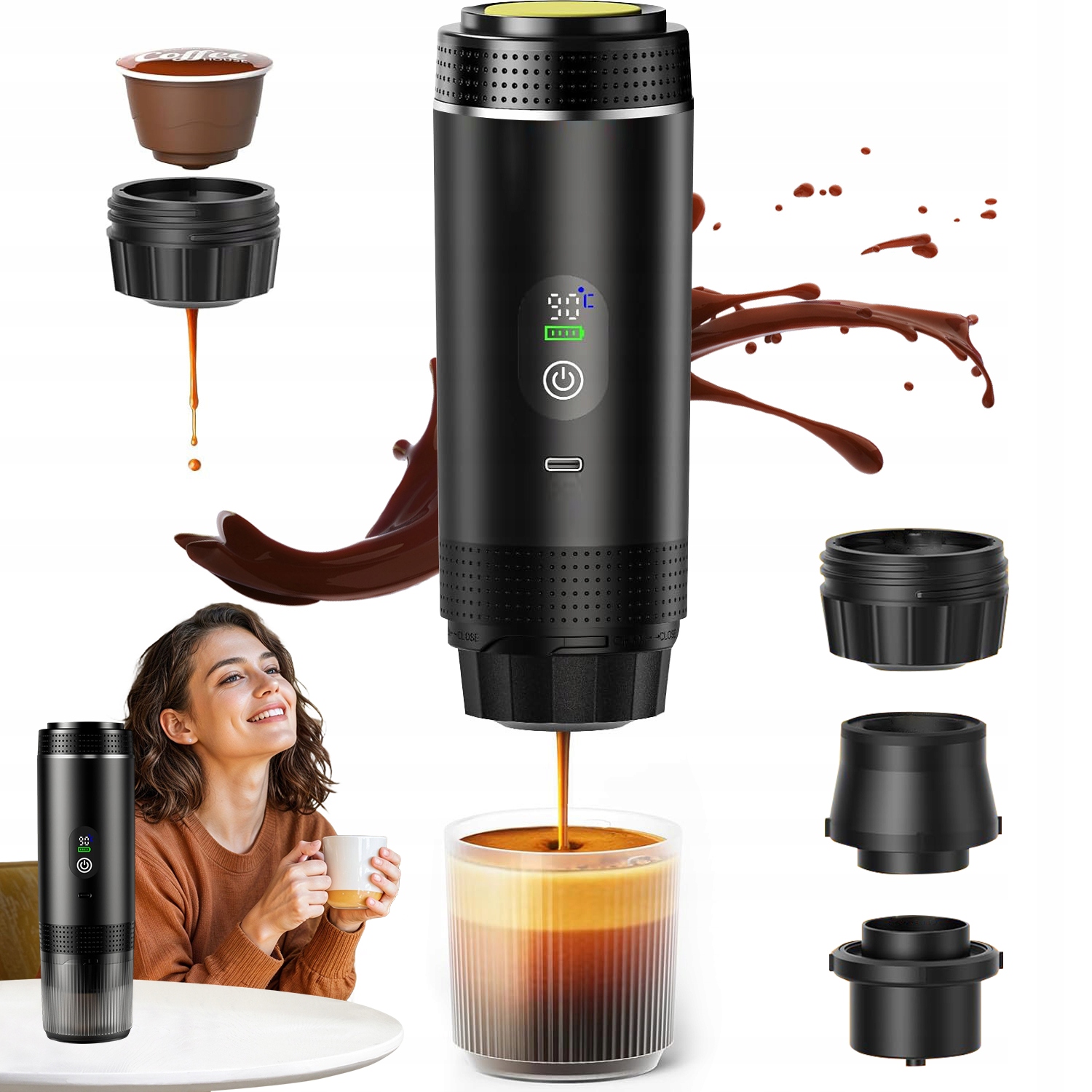 Přenosný Mini Usb Kávovar S Ochranou Proti Přehřátí Do Kanceláře