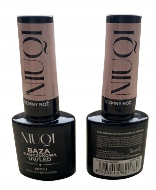 NIUQI BAZA KAUCZUKOWA DO PAZNOKCI CIEMNY RÓŻ HIT !