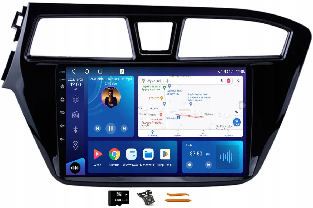 Rádio Android Navigácia M8120 2K Qled Carplay Lte Hyundai I20 2 II 14-18