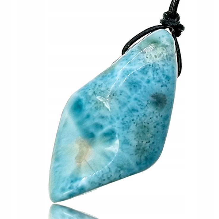 Přírodní Larimar Přívěsek Náhrdelník Certifikát pravosti Unikát