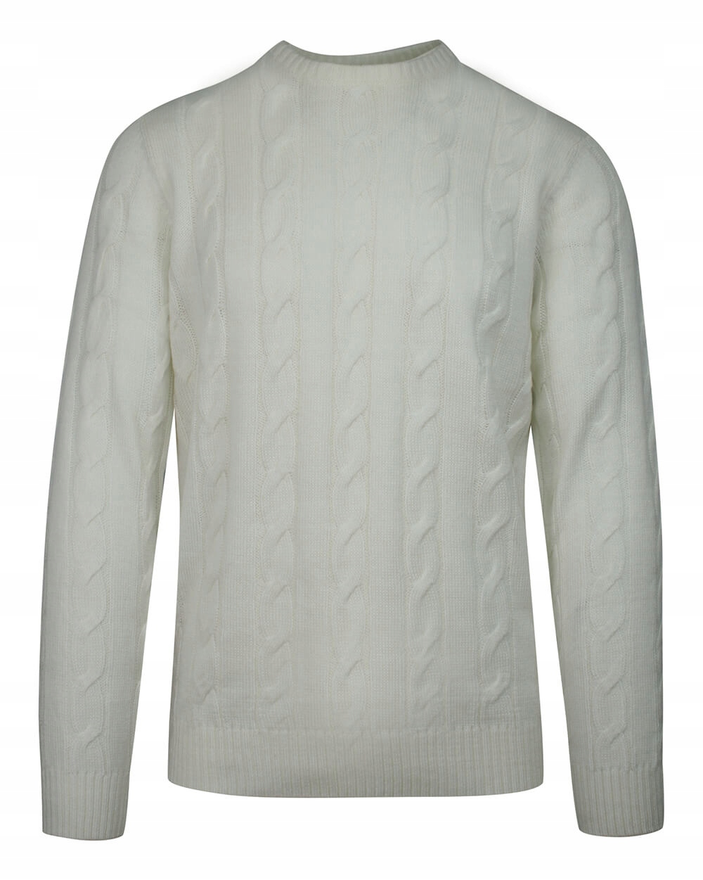 

Kremowy Dziergany Sweter U-neck Brave Soul M