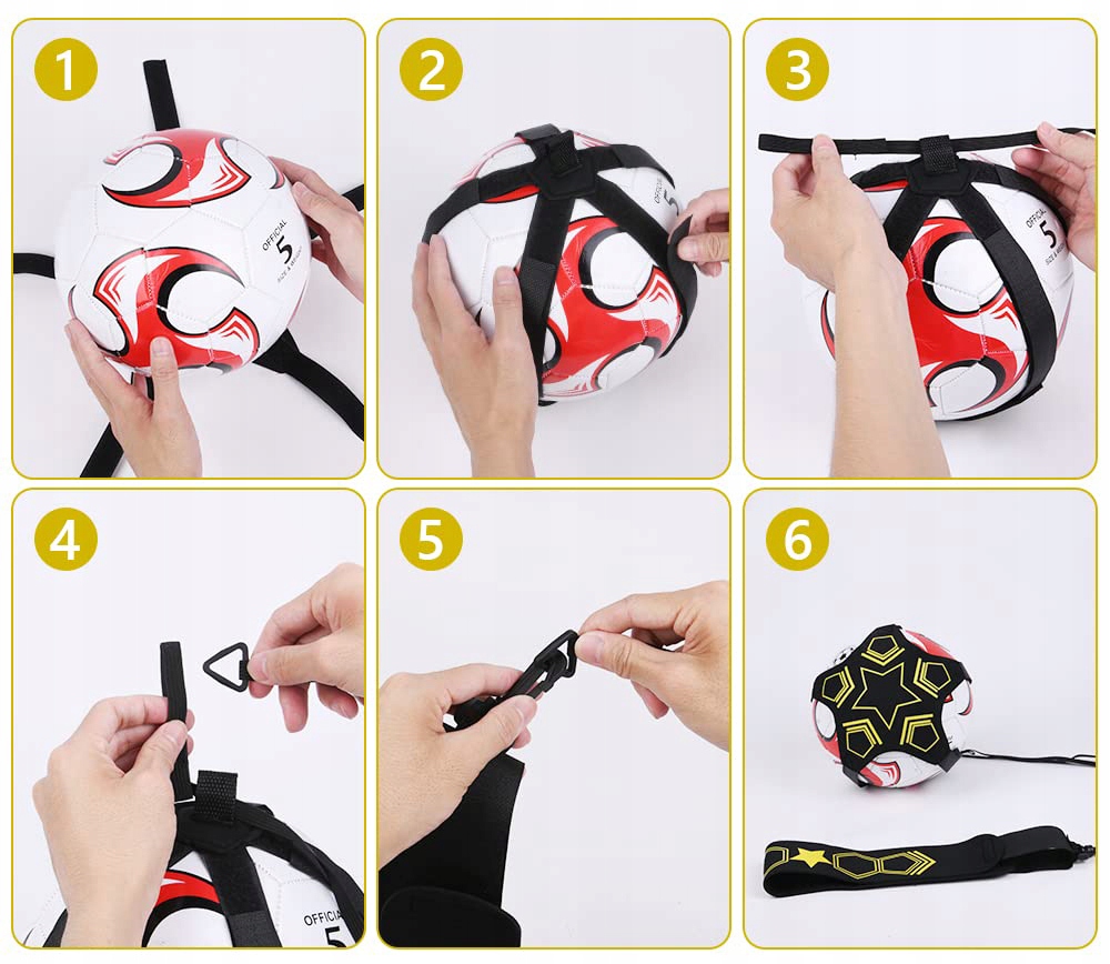 PAS TRENINGOWY DO PIŁKI NOŻNEJ REGULOWANY OPASKA DO TRENINGU PODAŃ STRZAŁÓW Stan opakowania oryginalne