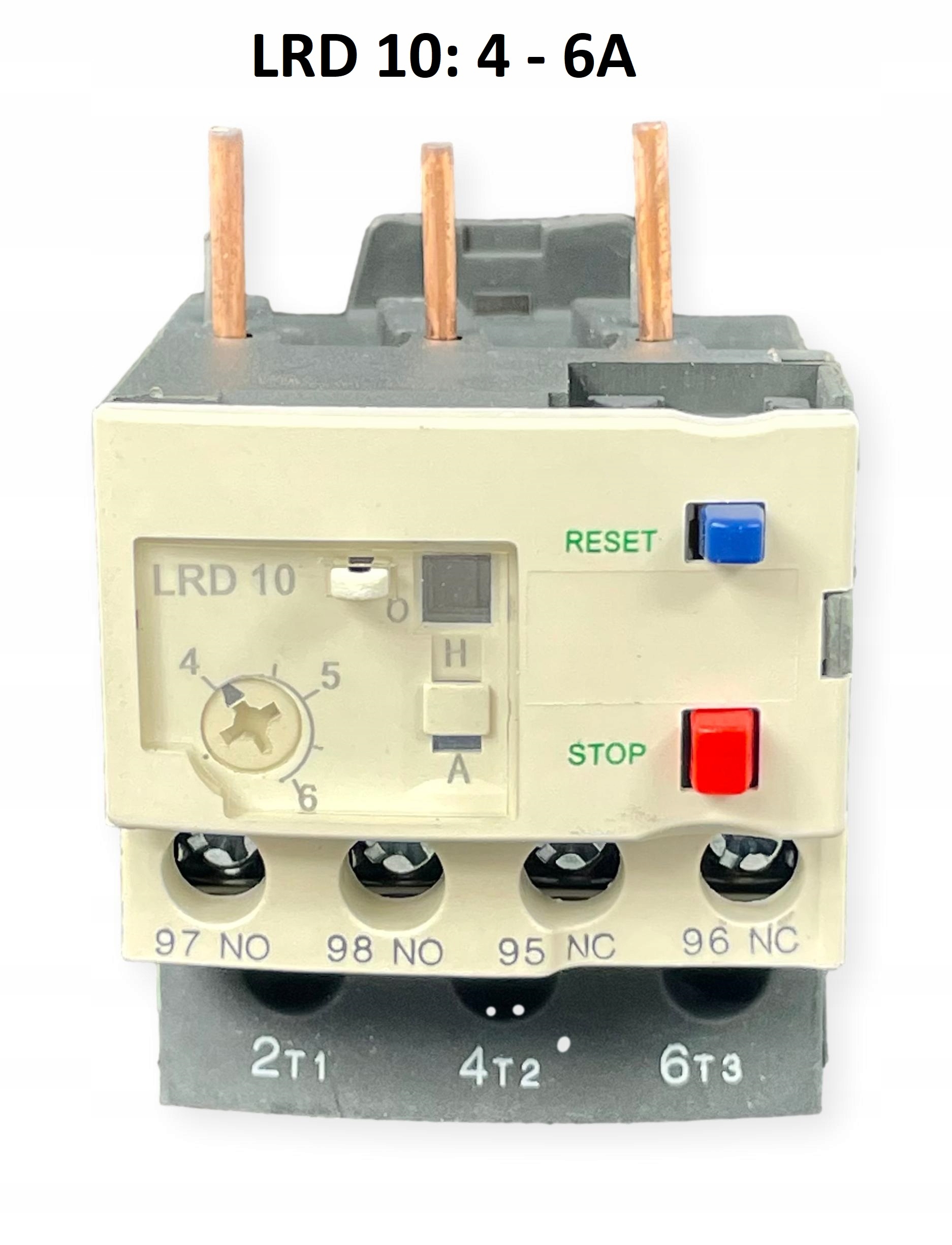 

LRD10 przekaźnik termiczny termik 4-6A 2,2kW