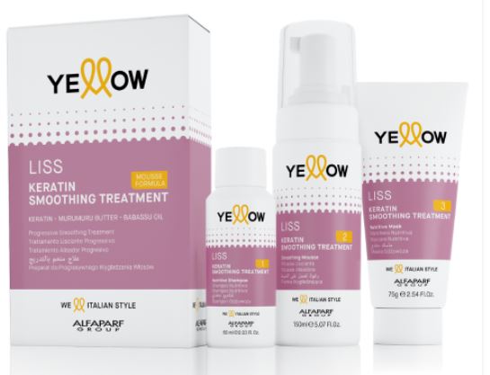 Yellow Liss Keratin Sada pro narovnávání vlasů