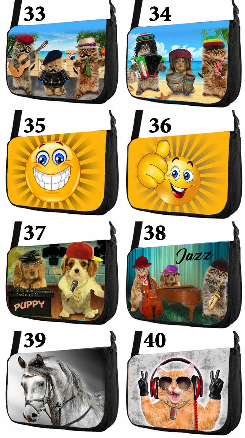 TORBA NA RAMIĘ A4 MŁODZIEŻOWA LISTONOSZKA # 2018 Cechy dodatkowe brak