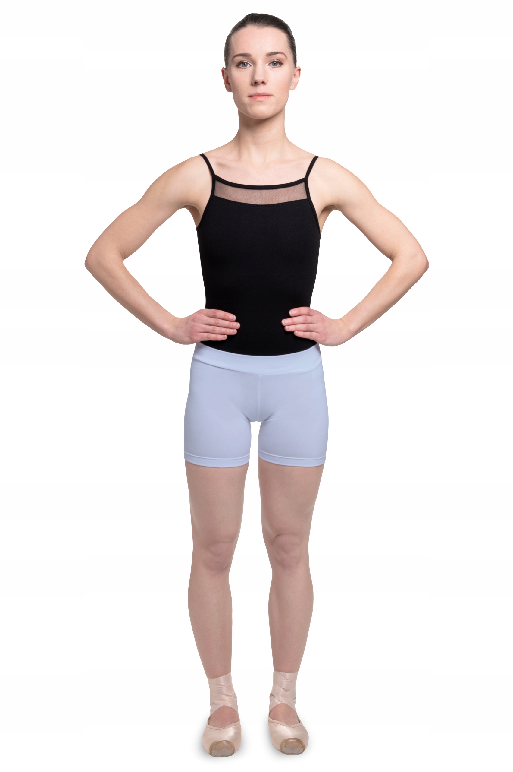 DAMSKIE SPODENKI Z BAWEŁNY DO BALETU BŁĘKITNE S Rozmiar S