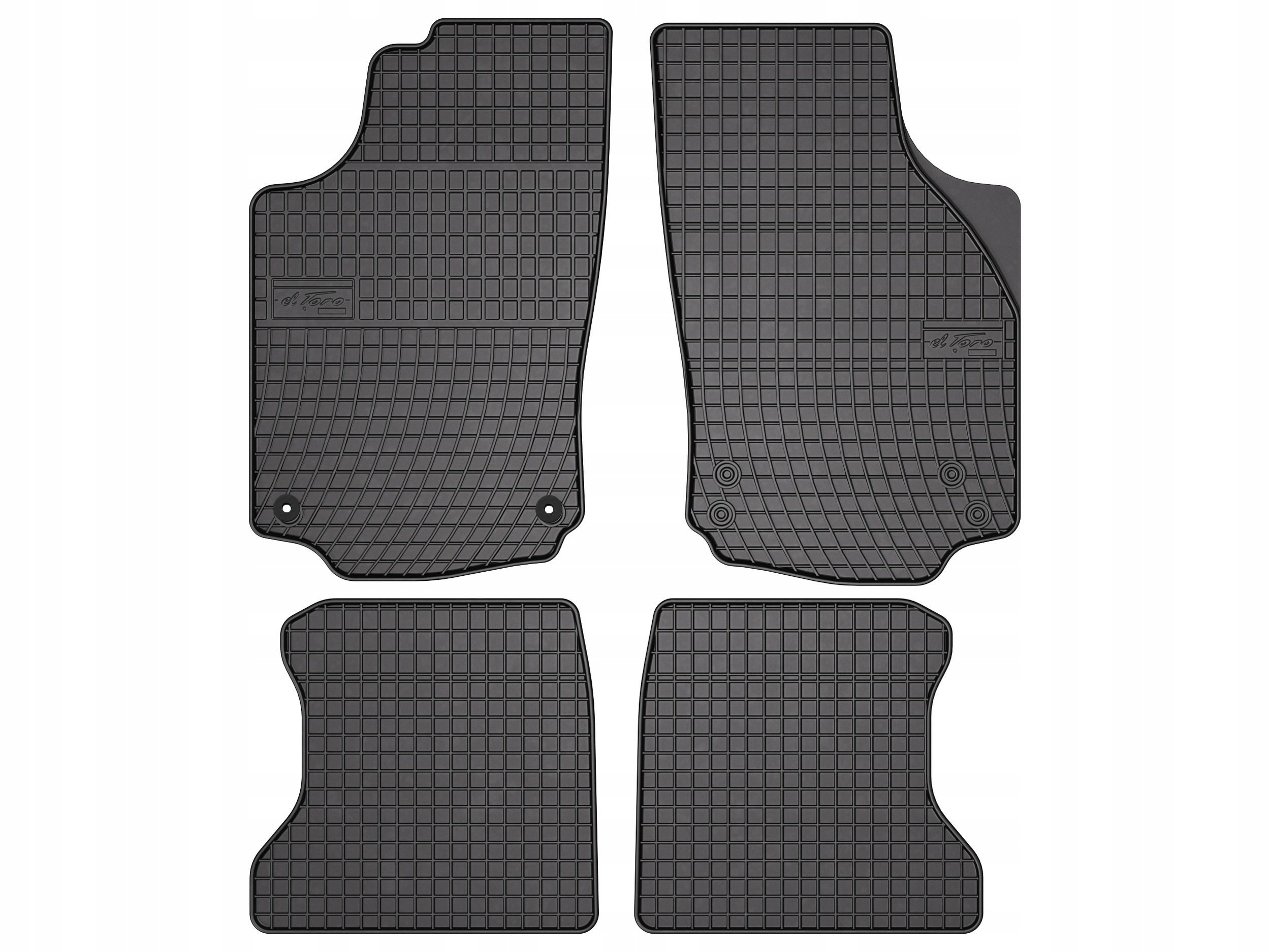 Gumové koberce pro Opel Combo C 2001-2011 sada 4 ks SolidPRO s okrajem