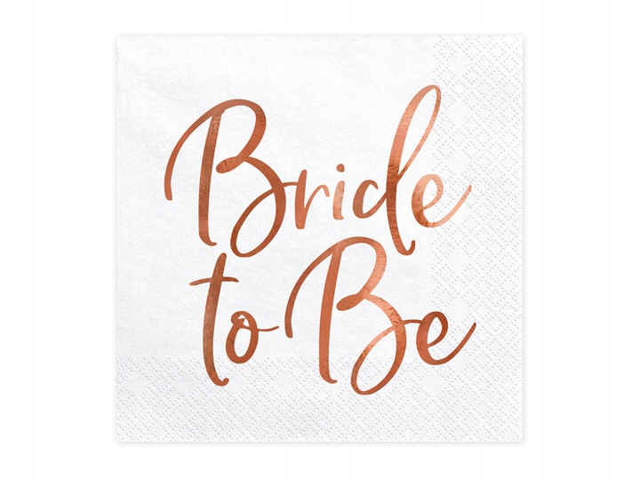 

Serwetki Białe Bride To Be Wieczór Panieński