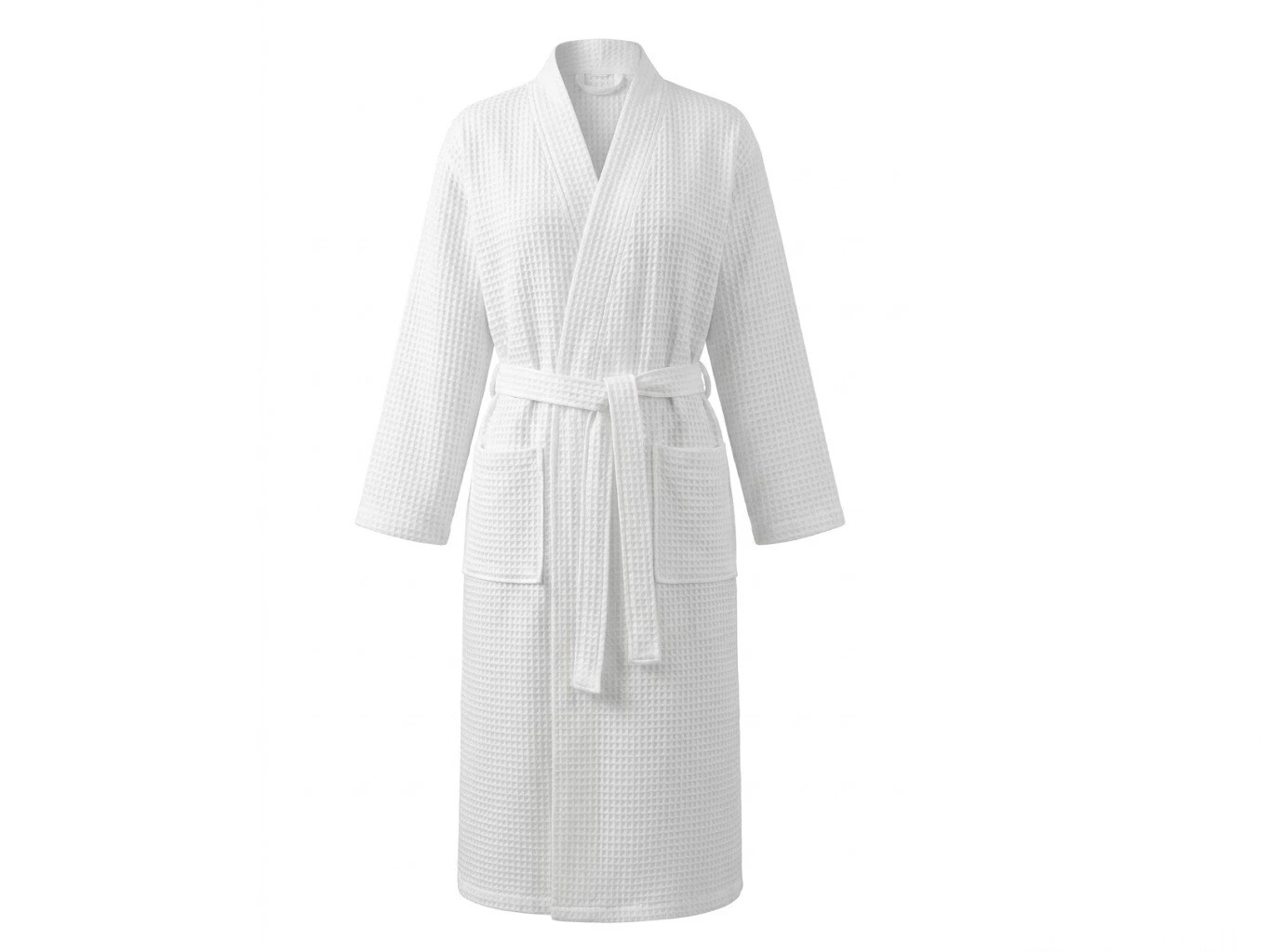 Vaflový župan kimono Praktik bílá velikost L
