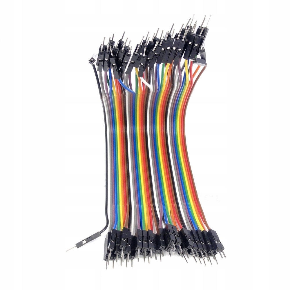 

Przewody kable Arduino męsko-męskie 20cm 40 sztuk