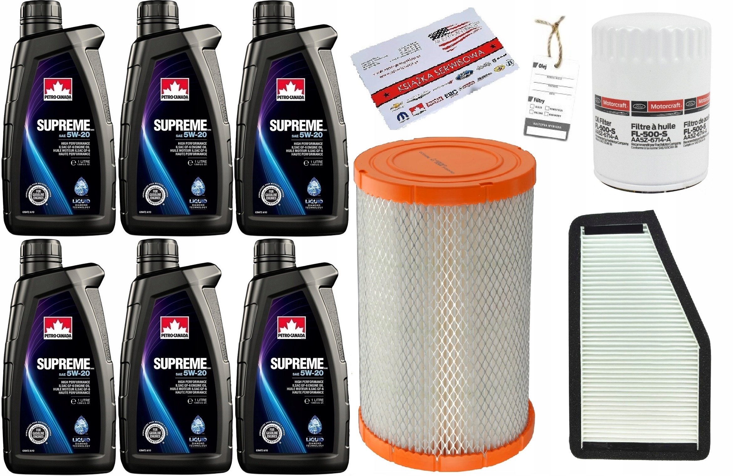 PETRO-CANADA 5W-20 6L + FILTRY ESCAPE 3,0 09-12