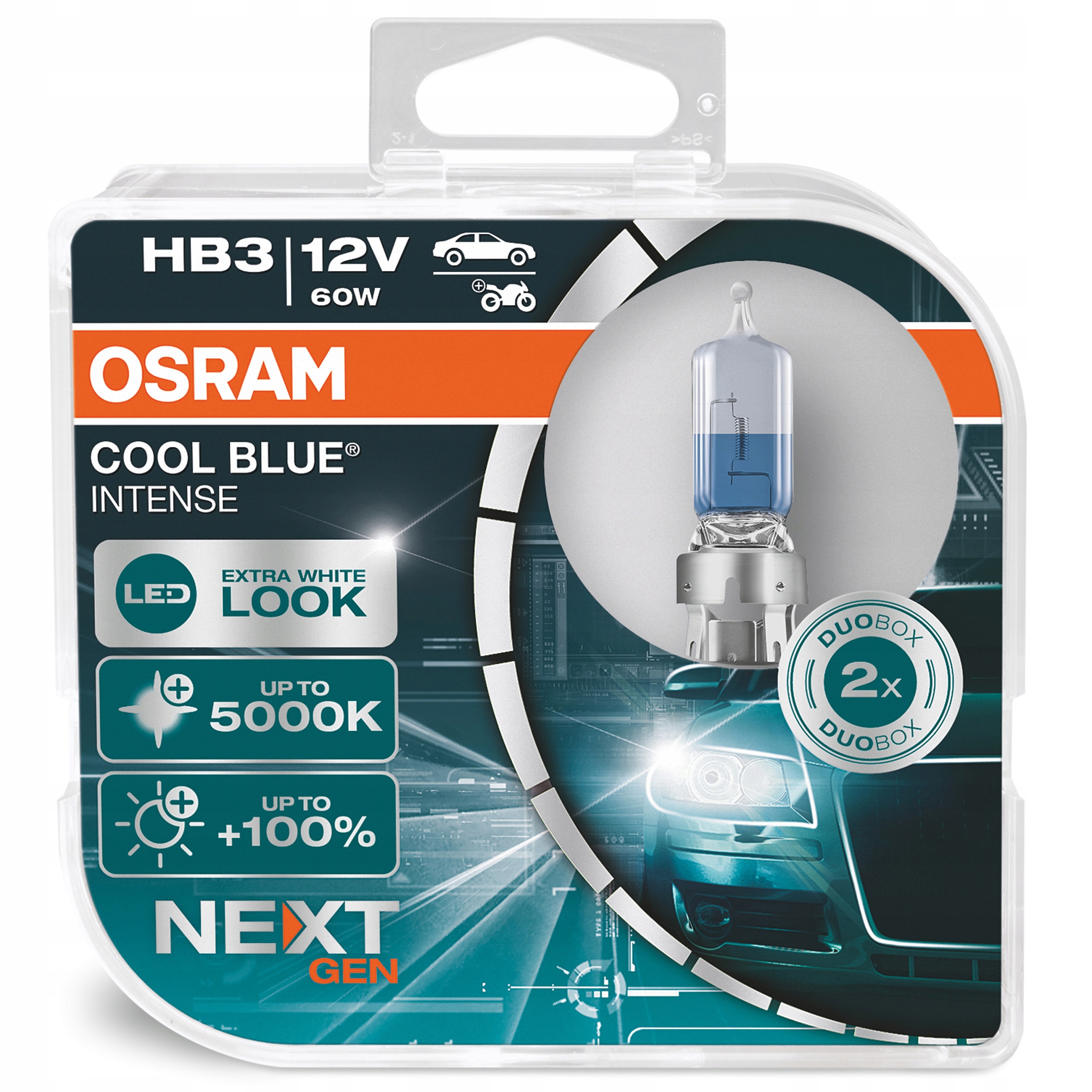 Osram Cool Blue Intense NextGen HB3 Nowa Generacja