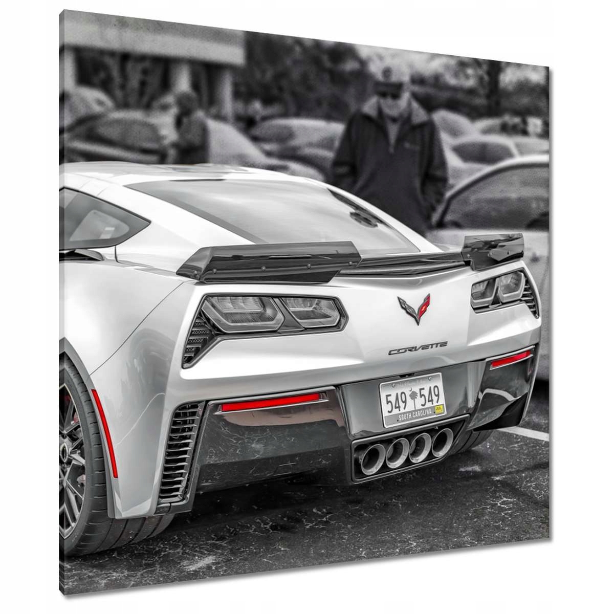 Obrazy 90x90 Corvette Sport Car