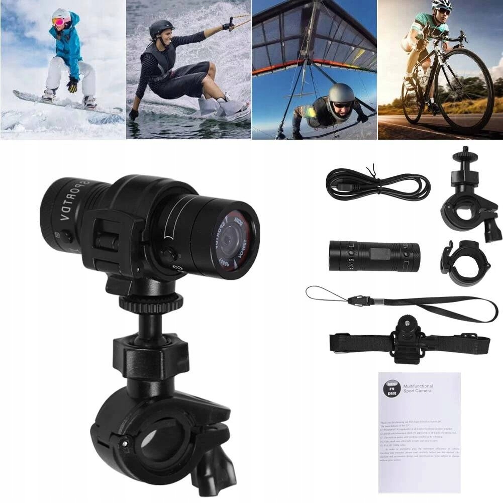 Mini Sportovní Kamera Pro Lezení Na Lyžích Voděodolná 1080P Hd