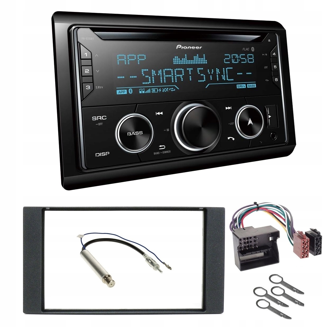 Autorádio Pioneer FH-S720BT Bluetooth CD 2DIN Ford C-max rámček