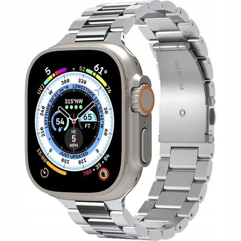 Pasek stalowy do Apple Watch 49/46/45/44mm, Spigen Modern Fit,
