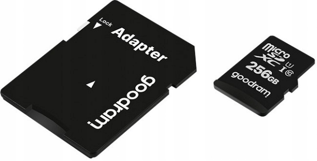 Karta pamięci GOODRAM microSD 256GB CL10 UHS I + adapter Kod producenta M1AA-2560R12