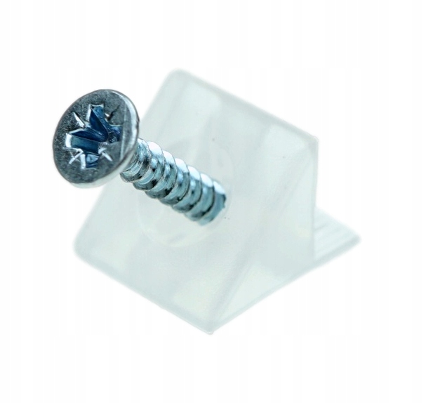 1000x Stabilizátor zadní stěny s vrutem, zesílení zásuvky na stěně