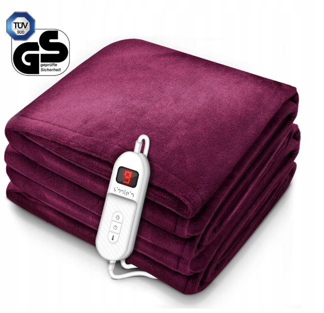 Koc elektryczny 209158_238134 WHD016 pomarańcze i czerwienie 168 X 130