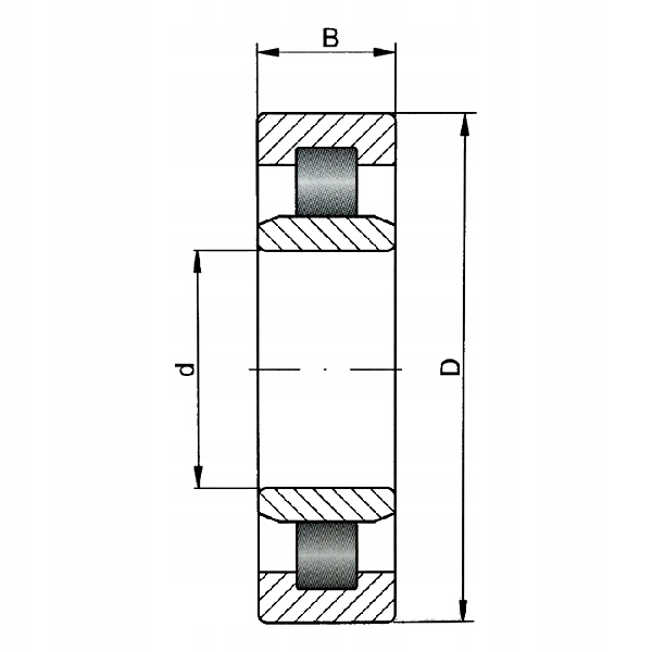 Łożysko walcowe NU2215 EM NSK Stan opakowania oryginalne