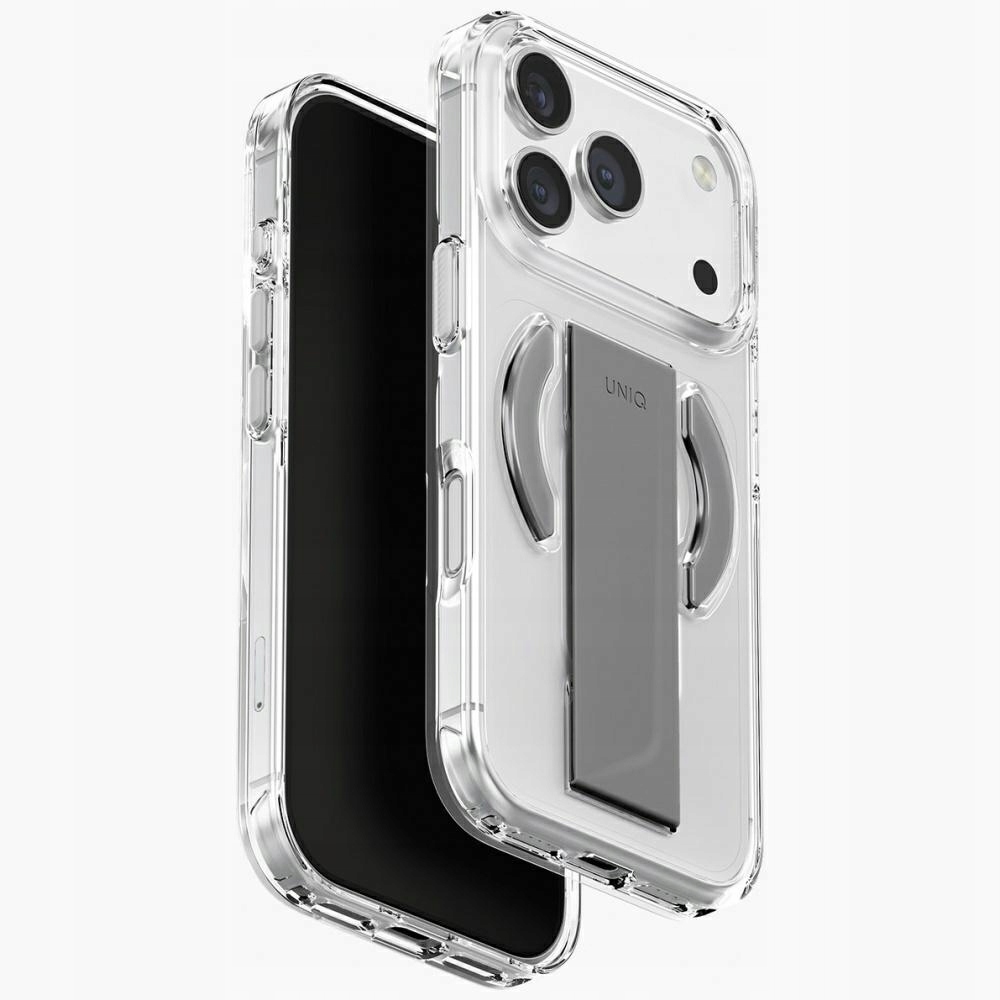 Pouzdro Uniq Heldro Air pro iPhone 17 Pro s nabíjecím magnetem Magclick, průhledný