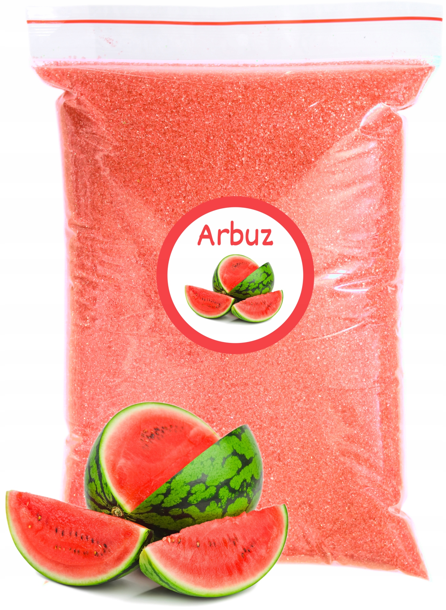 Cukier Do Waty Cukrowej Arbuz 1kg Arbuzowy Różowy Kolorowy Suchy