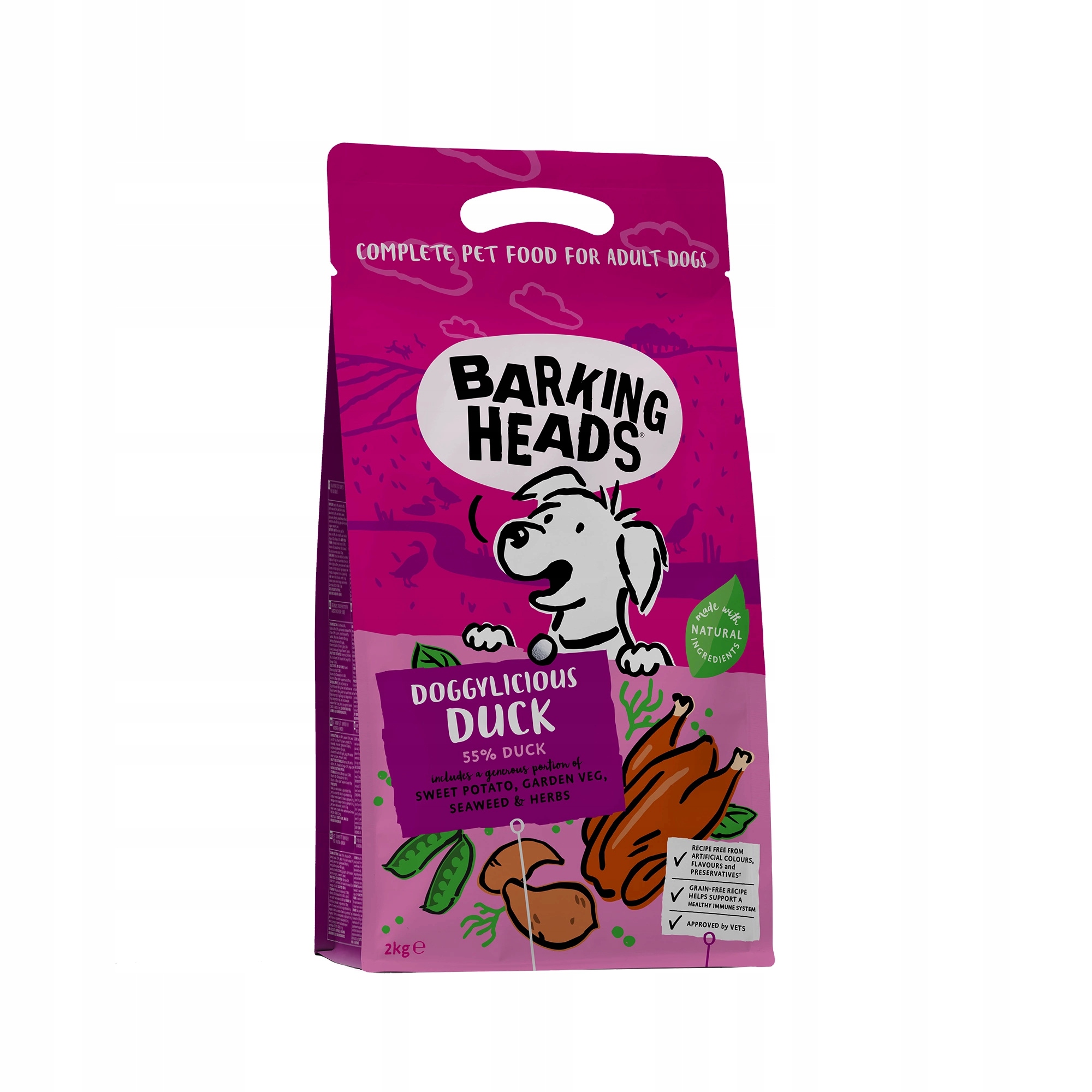 Barking Heads Doggylicious kachna pro psy 2kg