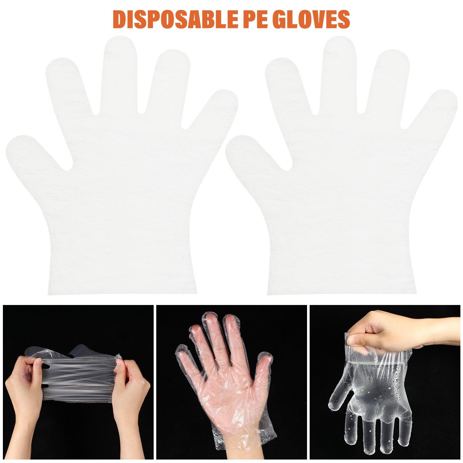 RĘKAWICE DO ŻYWNOŚCI DZIECIĘCE 100 SZT Marka bez marki