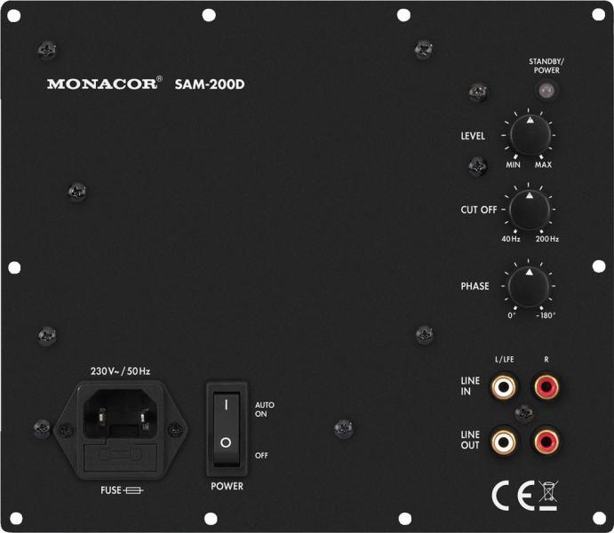 Zosilňovač pre subwoofer SAM-200D 200W Rms
