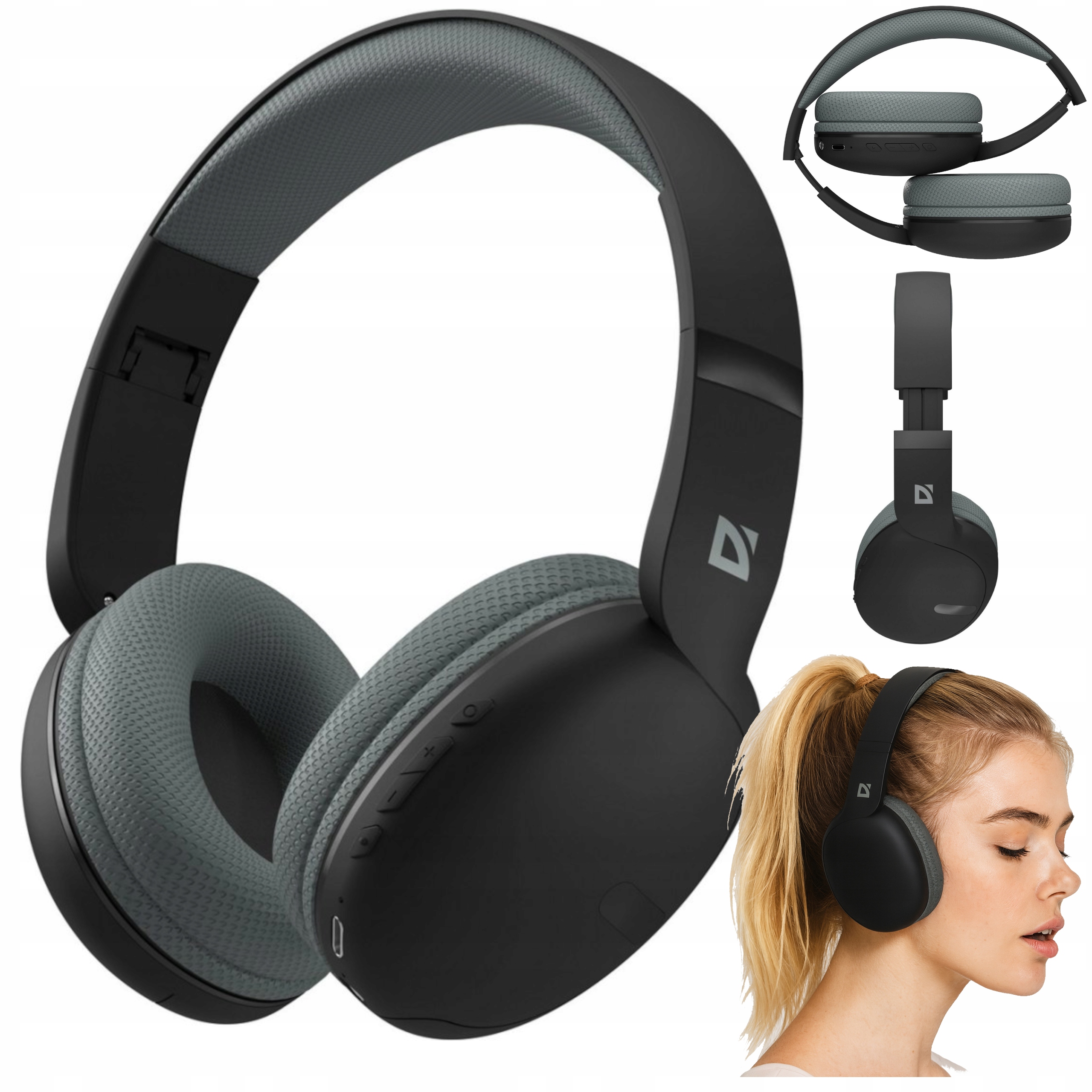 Sluchátka Defender Bluetooth Freemotion B480, černá